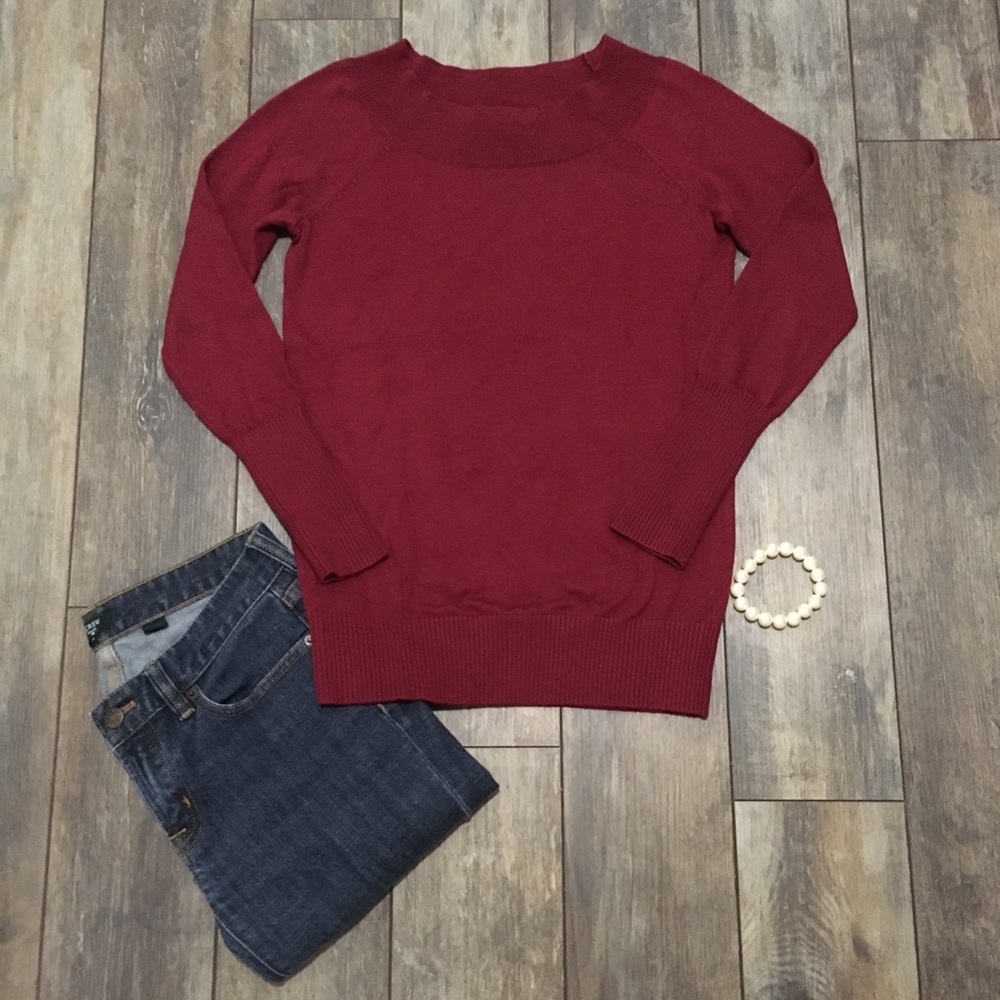 LOFT boat neck sweater xs